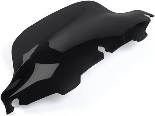 Miniatura 3 de WYNMOTO Parabrisas ondulado negro de 8 pulgadas compatible con Harley Davidson Street Glide Electra Glide Ultra Classic Touring FLHT FLHTC FLHX Tri