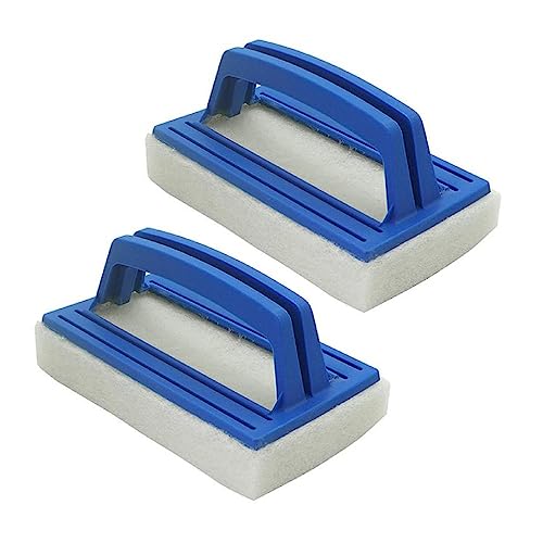 Escova de parede de piscina, 2 peças, escova de esfregar piscina, escova de limpeza macia para banhe