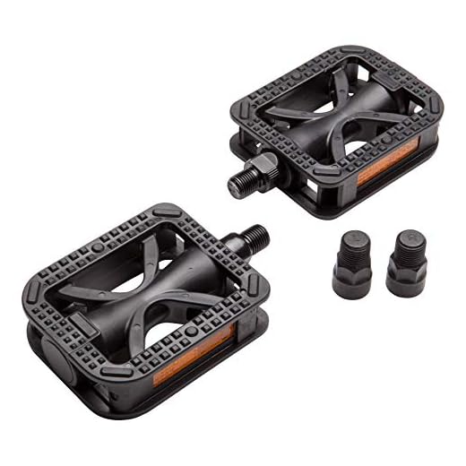 Schwinn Mens and Womens Replacement Bike Pedals, 1/2 x 9/16-Inch Compatible, Fits Most Adult Mountain, Road, or BMX Bicycle, Universal Fit