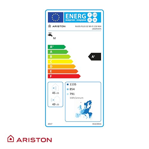 Ariston NUOS EVO PLUS WIFI 150 litres Chauffe eau Thermodynamique Classe d'efficacité énergétique A+ 80% d'Économies d'Énergie - vue 8