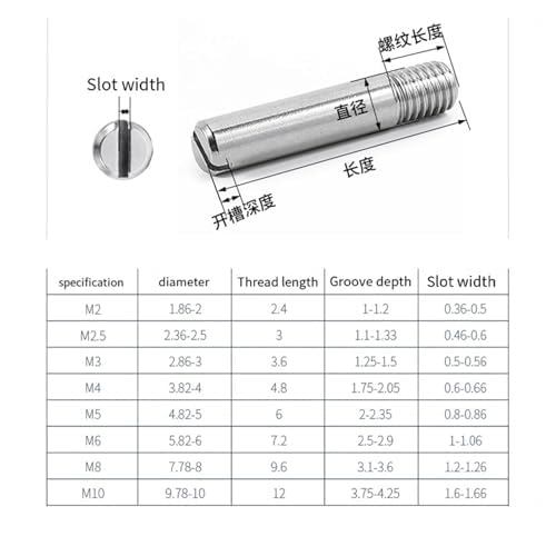 Male to Female Round Standoff Stud Dowel Male Thread Locating Pin 304 Stainless Steel Length 5mm - 50mm M2 M2.5 M3 M4 M5 M6 M8 M10 304 M8x10 4Pcs