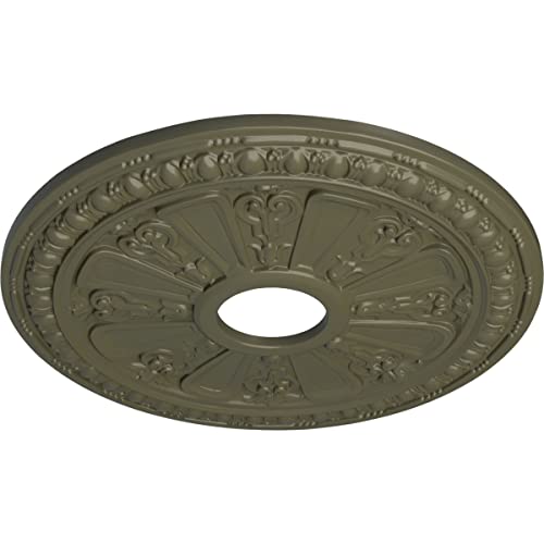 Image of Ekena Millwork CM18RAPTF Raymond Ceiling Medallion, Painted Turtle
