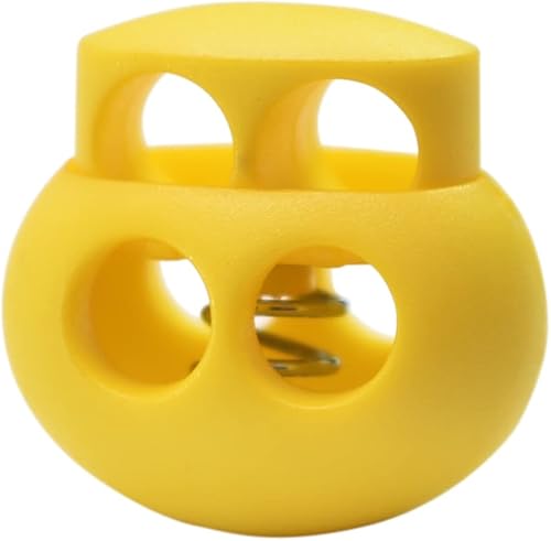 Vista 50 de Paquete de 10 cierres de cordón de resorte elástico, tapón deslizante de palanca de plástico para clip de cuerda de paracaídas, cordón elástico