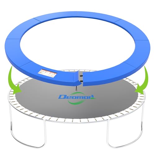 Deomod Trampoline Pad Trampoline Replacement Safety Pads Universal Round Trampoline Pad Trampolines Spring Cover Fits 10ft 12ft 14ft Frames Disconnect Interface - Waterproof Accessories