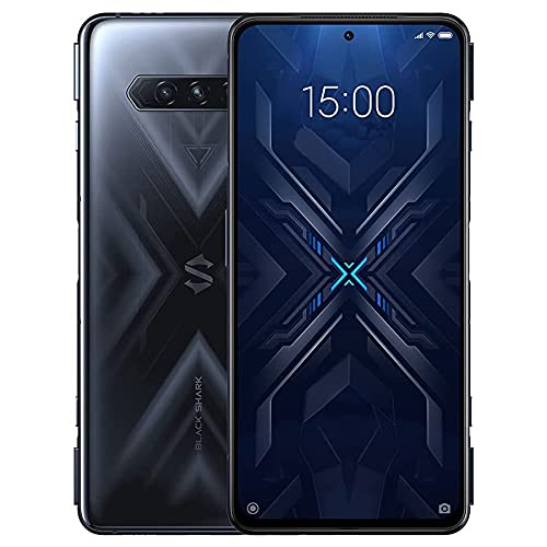 BLACK SHARK 4 5G Smartphone 8 + 128 GB, Dual SIM, 144Hz schermo da 6,67 pollici, Snapdragon 870, tripla fotocamera da 48MP, batteria da gioco da 4500 mAh, NFC, versione EU, Nero