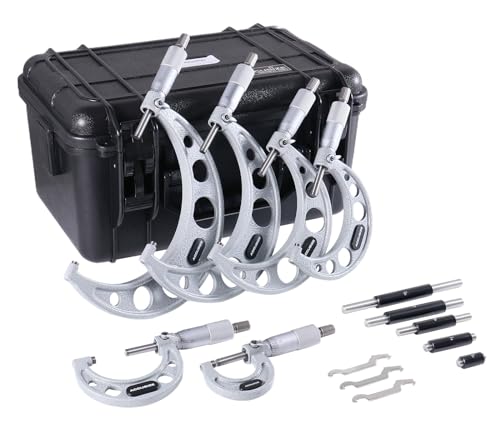 Accusize Industrial Tools Outside Micrometer, 0-6" 6 Pc/set, EG00-0906 by Accusize Industrial Tools - Used condition - US$237.69