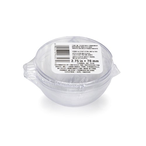 Darice Plastic Ball Ornament, 70Mm, Clear -1 Ball #TOP2