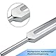 EUDUQ 128 Hz Stimmgabel Aluminiumlegierung,Präzises Heilinstrument für Frequenztherapie Klangtherapie,Meditation,stimmgabel therapie Set inklusive Silikonhammer,Reinigungstuch,Triangle-Zubehör