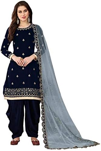 Delightful Velvet Ready To Wear Punjabi Patiala Suits Wedding Wear Designer Shalwar Kameez Dress