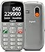 Produktbild Gigaset GL390 GSM - Senioren Handy mit SOS-Notruf-Taste - großem 2,2 Zoll Farbdisplay - einfache Bedienung mit extra großen Einzeltasten - kompaktes Mobiltelefon ohne Vertrag, titan-silber