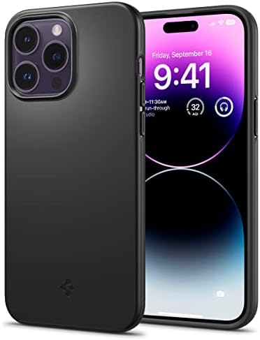 Spigen Thin Fit Case Compatible with iPhone 14 Pro - Black