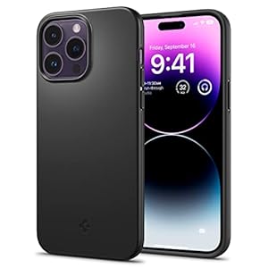Spigen voor iPhone 14 Pro Case Thin Fit Hoesje -Zwart