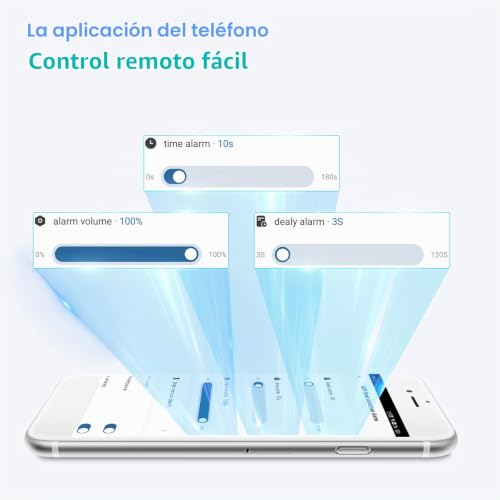 Miniatura 4 de Cuteefun Detector De Fugas De Agua Wifi, Alarma De Bajo Nivel De Agua, Alarma De Agua Fuerte De 100db, Sensor De Agua Inalámbrico Con Control Remoto Tuya Aplicación Smart Life Para Baño, Cocinas