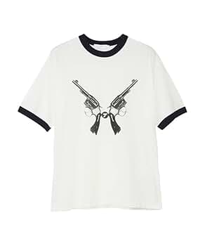 『希少』　ヒステリックグラマー Tシャツ リンガーネック　ヒスガール　灰色　M タグ付き】HYSTERIC GLAMOUR ヒステリックグラマー Tシャツ