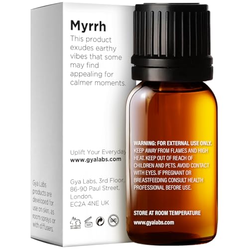 Myrrh Essential Oil - 100% Pure Therapeutic Grade for Skin, Hair, Nails, Ingestion, Diffuser, Relaxation - 10ml