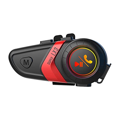 Casque de moto BT5.0 sans fil et kit d'interphone avec reduction du bruit HUIOP