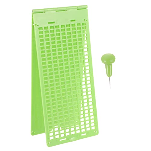 FRCOLOR 1 Set Braille Tablet Stylus Pen Braille Plate Braille Writing Kit Braille Fingerboard Braille Writing Plate for Blind Braille Writing Slate for Blind Plastic Blind Plate