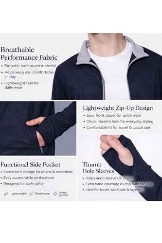 Image of MIA FASHION Men's Sunscreen Jacket with UPF 50+ UV Protection - Lightweight Breathable Quick Dry Summer Jacket for Sun & Pollution Protection, Ideal for Biking, Gym, Hiking & Outdoor Sports