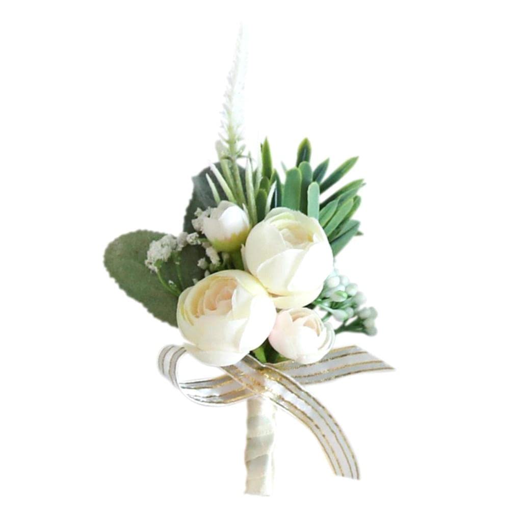 Bracelet Floral Demoiselle d'honneur en Fleurs Stabilisées et Ruban Satin Rose