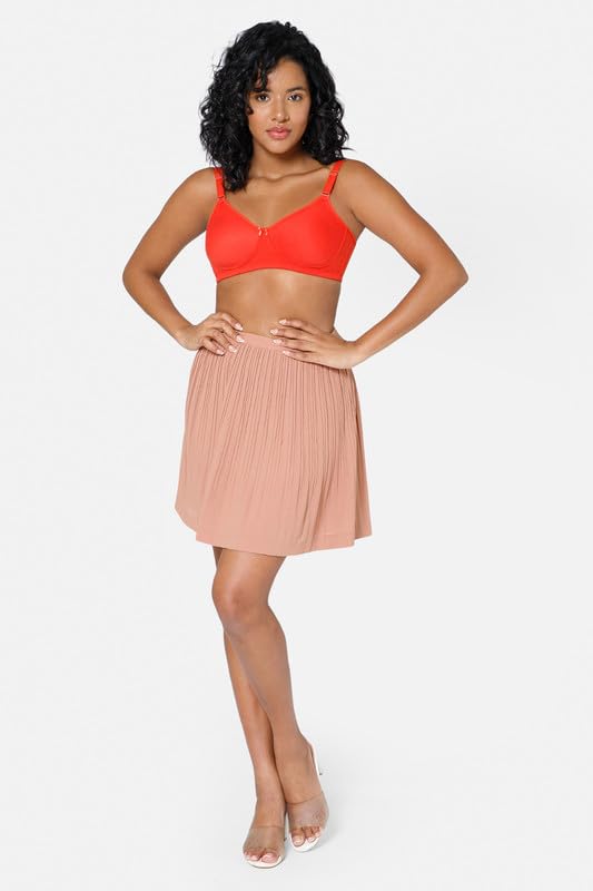 Image of INTIMACY LINGERIE Women's Cotton Brassiere | Non-Padded | Non-Wired | Full Coverage | Shaper Panel with Side Support Regular Bra | 1 Piece | (Def C P)