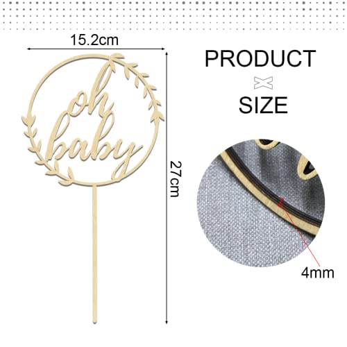 Oh Baby Cake Topper, baby shower, decorazione per