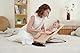 Bezug auf Babywippe. Bezug Belltop kompatibel mit BabyBjörn Wippe: Balance, Soft und Bliss. Babysitz Ergonomisch Babywippe. Hypoallergenic Steppuhn. (Beige)