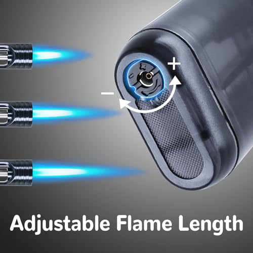 Encendedor de soplete mini recargable a gas butano x2 miniatura 4