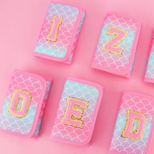 Girls Wallets for Kids 6-8 8-10 kids wallet Cute for Teen Girls with Initials Coin Pocket Toddler Wallet for with Magic Sticker Teen Girl for Gifts A3