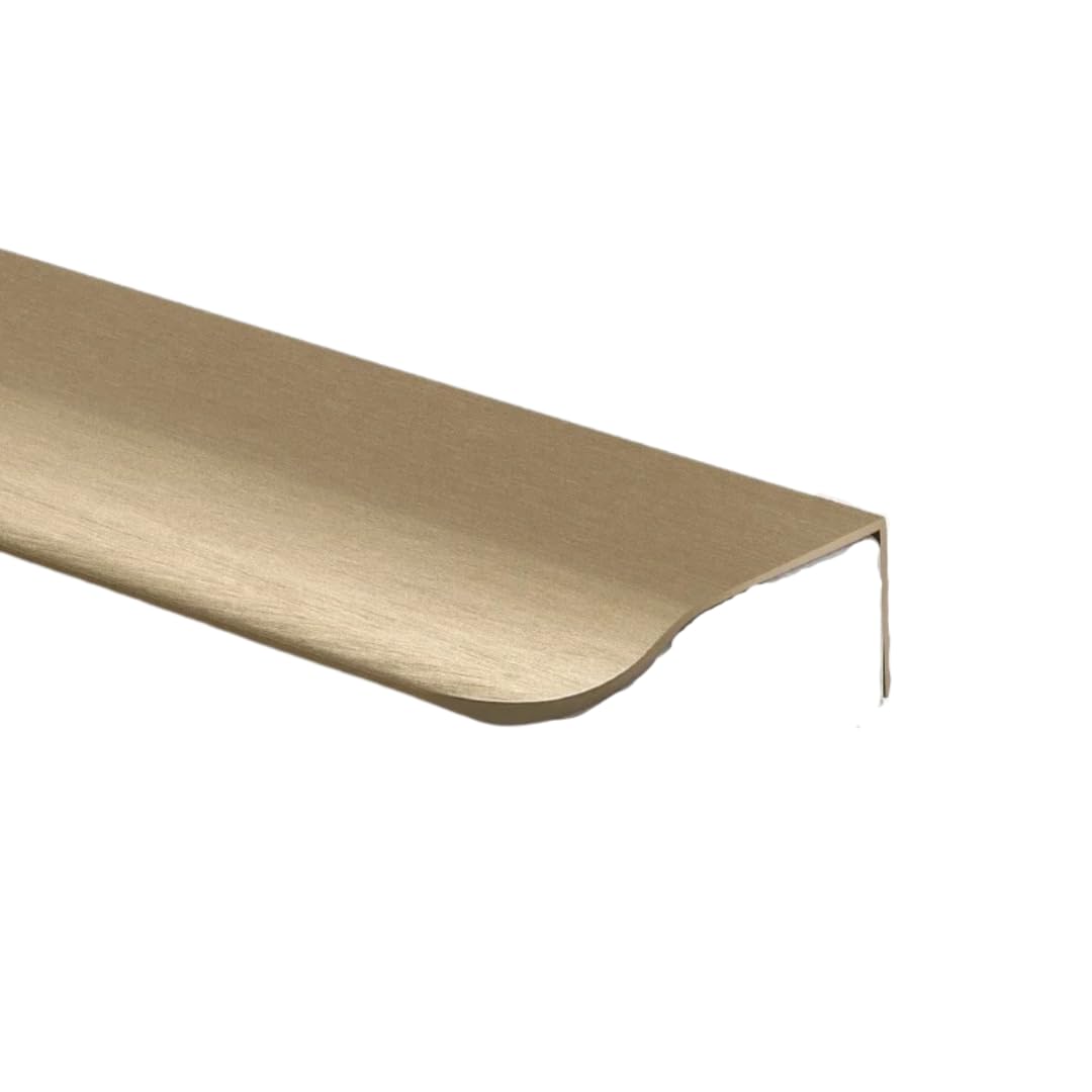 Modern Concealed Cabinet Handle – Edge-Wrapped for Furniture Bronze Gold 600mm