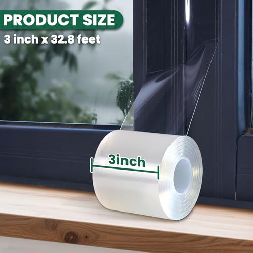 Image of Window Sealing Tape, 20 Mil Thick Window AC Insulation Sealing Draft Tape