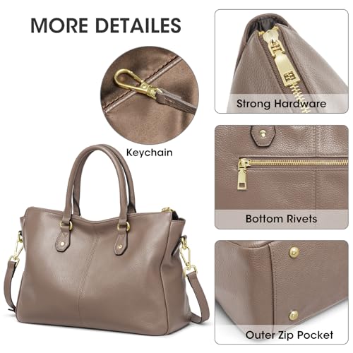 Bolso Tote de Cuero para Mujer Kattee Soft Leather miniatura 5