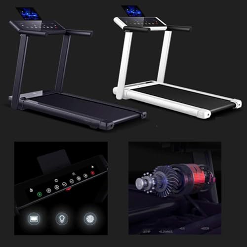 Image of Treadmills, Foldable Electric Running Machine, Easy Assembly, with Adjustable Display Panel, 3-Level Manual Incline, for Home Use (Black)