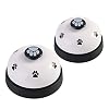 Pet Bells voor potje training, set van 2 puppy hond eten/drinken/potje trainer hond kat deurbel vertellen bel training uw puppy de gemakkelijke manier (wit)