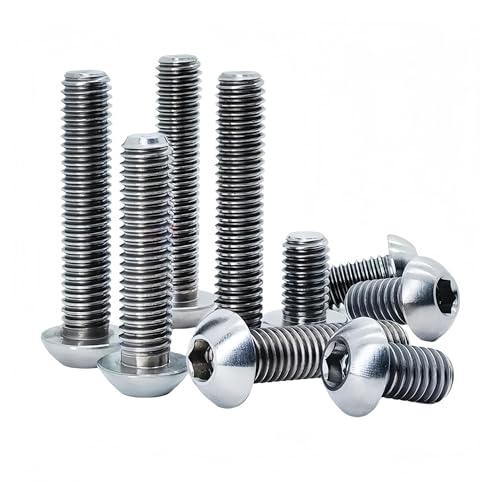 TC4 �`�^�������ۓ��Z�p�\�P�b�g�l�W�A�{���g M2.5/M3/M4/M5/M6/M8�A���� 8/10/12/16/20/25/30/35/40mm�AGR5 ���C�l�W�B(M2x5mm,20 Pieces)