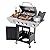 3-Burners Propane Gas Grill with Side Burner, Outdoor Stainless Steel BBQ Grill Built-in Thermometer, 37000 BTU Output Grill for Outdoor BBQ and Camping, Patio Garden Backyard Barbecue