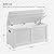 VASAGLE Storage Chest, Storage Bench with 2 Safety Hinges, Farmhouse Style, 15.7 x 39.4 x 18.1 Inches, for Entryway, Bedroom, Living Room, Cloud White ULSB061T10