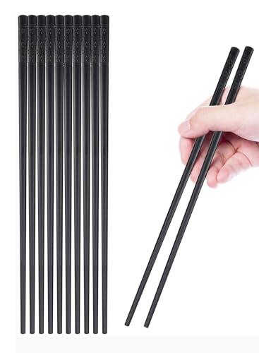 INOVERA (LABEL) INOVERA 5 Pairs Black Fiberglass Chopsticks - Image 2