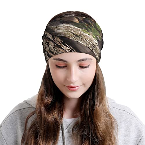 Camo Forest Skull Beanie Hat Camouflage Baggy Slouchy Skull Chemo Beanies Cap Stretch Scarf Head Wrap Hats For Men Women Winter #TOP5