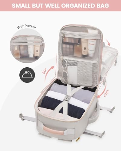 LOVEVOOK Ryanair Cabin Bags 40x30x20 Underseat Travel Bag Backpack, Carry-Ons Hand Luggage Bag for Ryan Air Plane, Womens Small Under Seat Rucksack for Travelling - Image 4