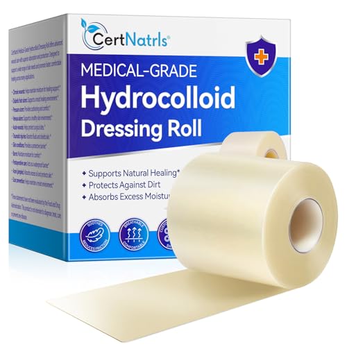 Hidrocoloide Rollo - 5 cm * 5 m, Cortar según el tamaño, vendajes de parche de hidrogel de gran tamaño con autoadherencia, Super absorbente de agua, impermeable, imprescindible para el hogar