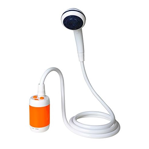 Portable Shower Electric Shower Camping Shower Adjustable Speed Built-in 4800mAH Rechargeable Battery-powered Shower for Indoor or Outdoor Personal Showering Car Washing Pet bathing Plants Watering