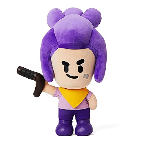 La Mejor review de Brawl stars león los mejores 5. 33 Brawl Stars Plush Buddies | Coleccionables de 7 pulgadas de alto | Muñeca de juguete de peluche Brawl Stars | Peluche Shelly | Peluche de juguete con licencia Brawl Stars