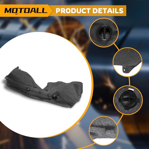 Image of MOTOALL 55079293AC Fender Liner Splash Shield Front Left Driver Side Fit for Jeep Grand Cherokee 2011-2021