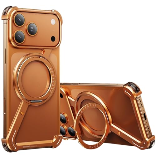 Z�^�x�[�����X�A���~�P�[�X iPhone 17 Pro�Ή� 360°�B�������O ���^2�s�[�X�\�� ���M�t���[�� �I�����W