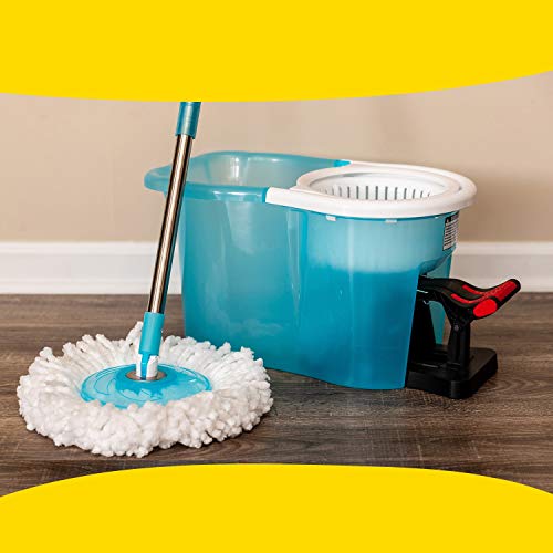 Hurricane Spin Mop Replacement Mop Head by BulbHead, Blue