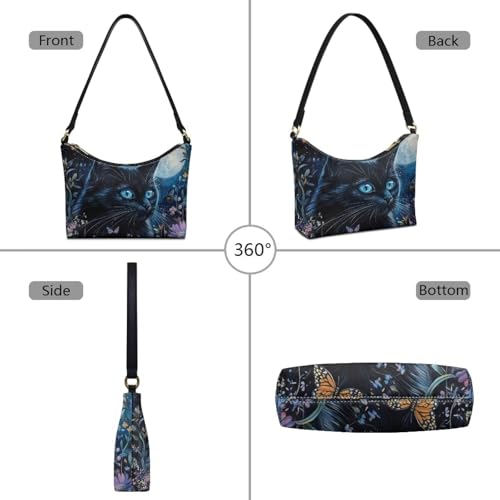 Image of Handbag for Women Leather Underam Shoulder Bag with Zipper Fashion Work Purse Waterproof Travel Wallet