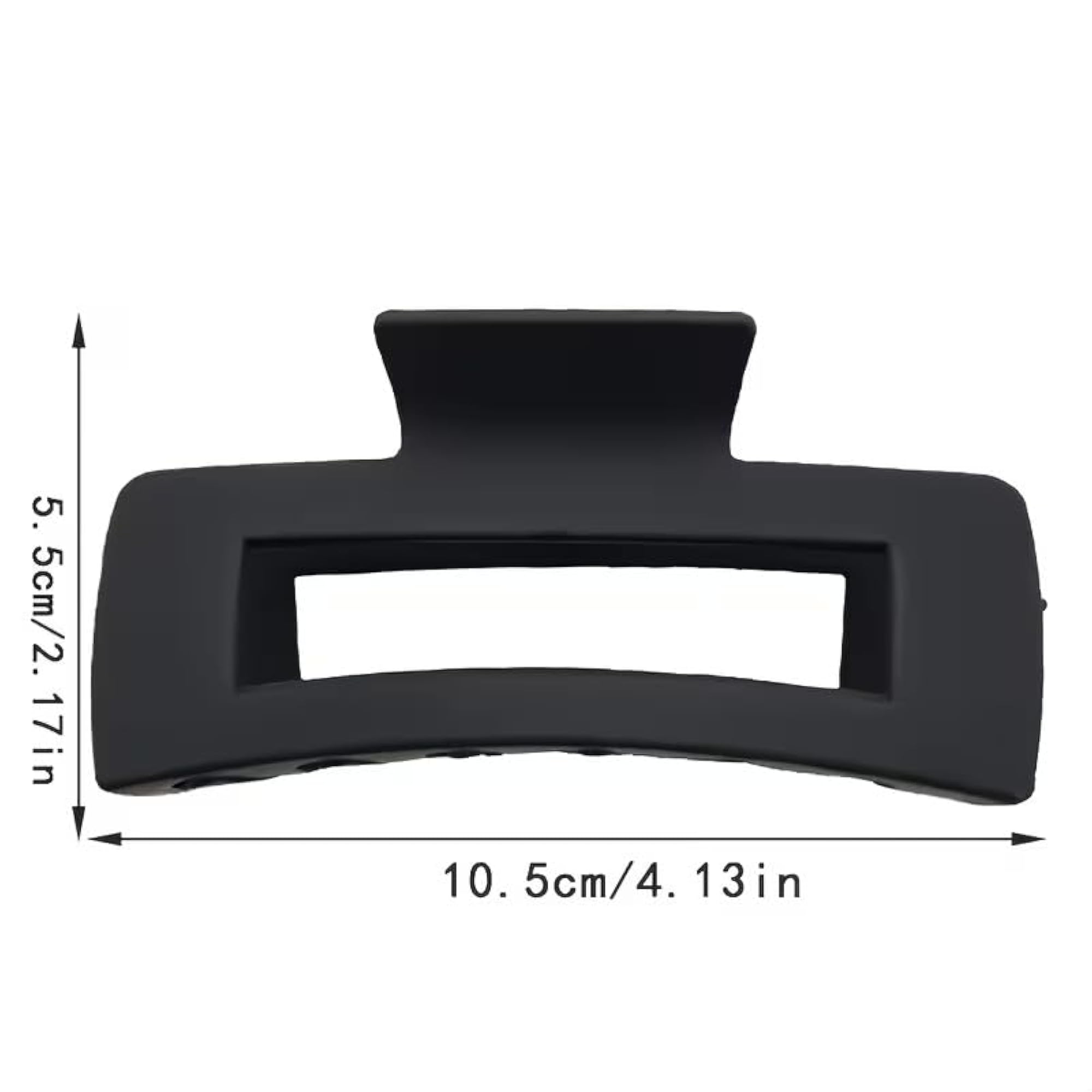 Pack of 2 Durable Grip Rectangular Hair Claw Clips