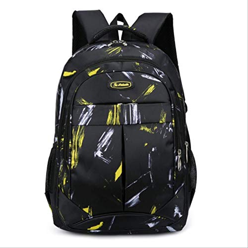 MLXZXQT Mochila para Estudiantes Mochila para computadora de Ocio Mochila de Viaje Hombres y Mujeres   Tartrazina.