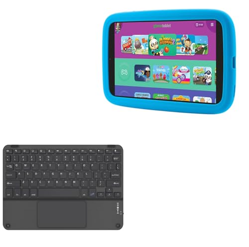 BoxWave Keyboard Compatible with Verizon GizmoTablet (2018) - SlimKeys Bluetooth Keyboard with Trackpad, Portable Slim TouchPad - Jet Black