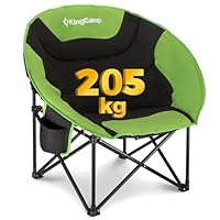 Relaxdays Moon Chair XXL, Sedia Pieghevole Da Campeggio, Interno